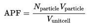 packing fraction