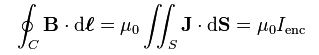 Amperes Circuital Law formula