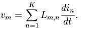 generalization to the case of K electrical circuits with currents