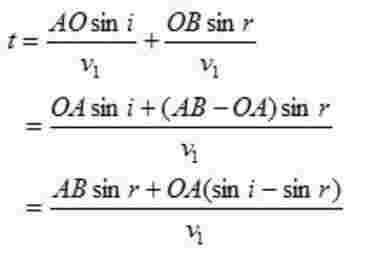 refraction formula