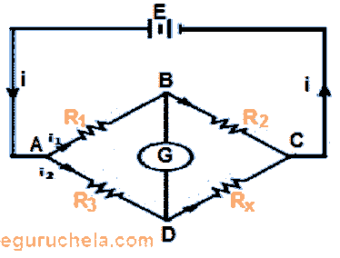 Wheatstone Bridge formula derivation